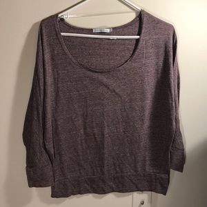 ALTERNATIVE purple athletic long sleeve shirt